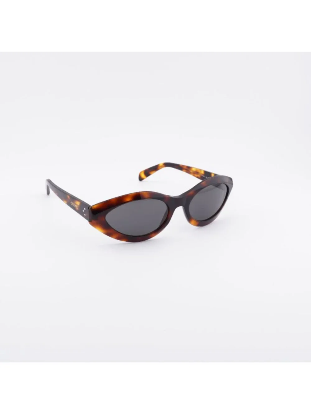 Celine CL40311I 53A Sunglasses Havana Cat Eye Frame, Grey Lenses